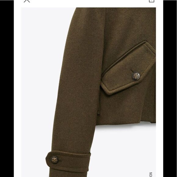 Zara fabric blend crop jacket - Picture 7 of 7